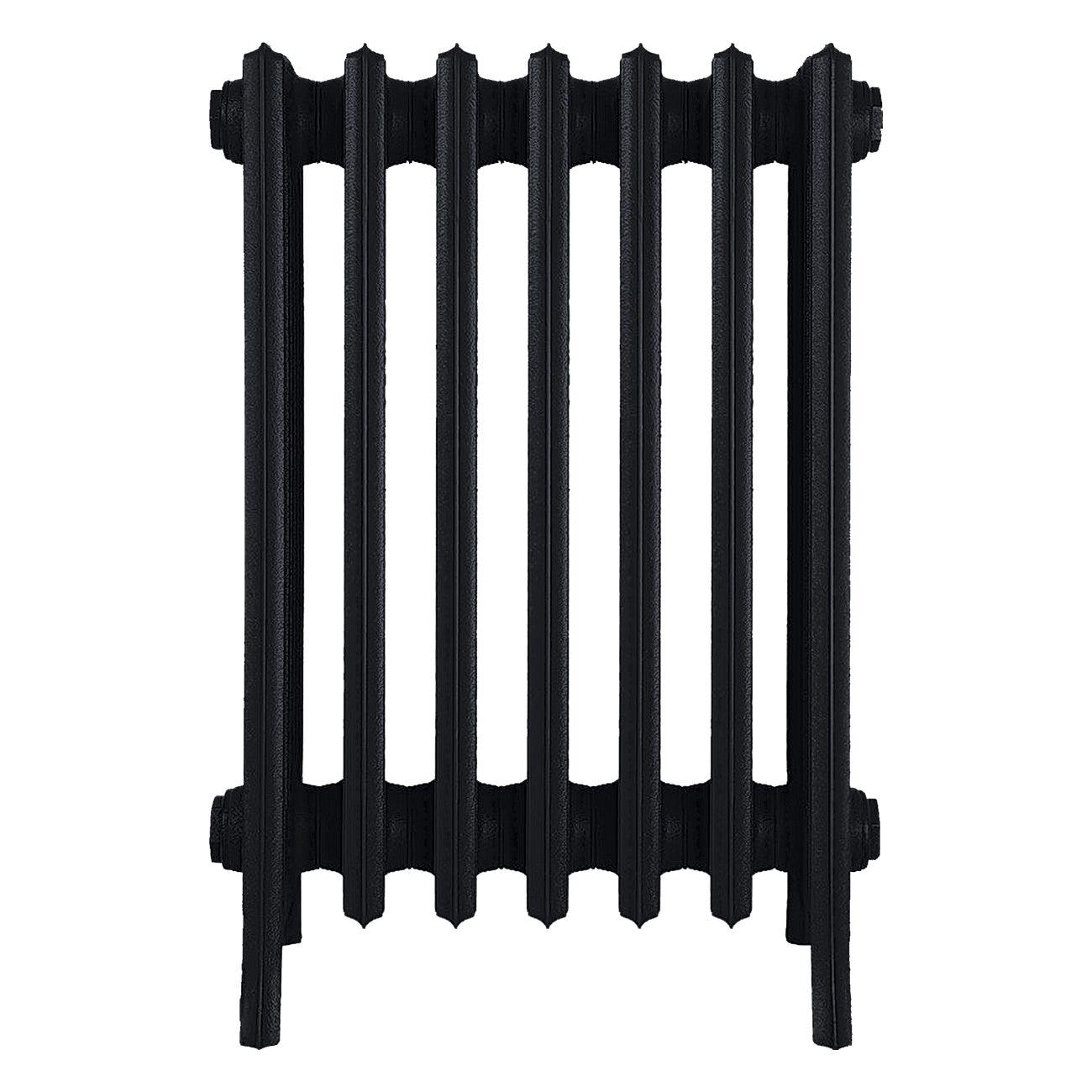 Grace - Matt Black Cast Iron Column Radiator H600mm x W454mm 6 Column - Wall Hung