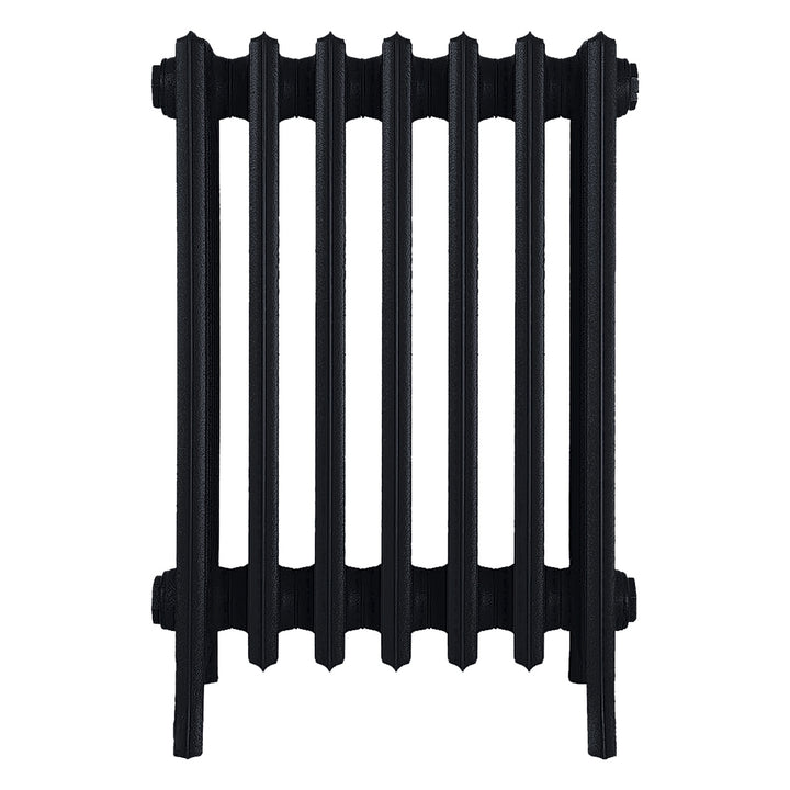 Grace - Matt Black Cast Iron Column Radiator H600mm x W454mm 6 Column - Wall Hung