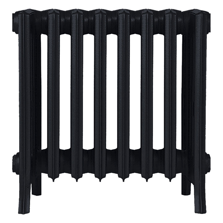 Grace - Matt Black Cast Iron Column Radiator H450mm x W514mm 6 Column - Wall Hung