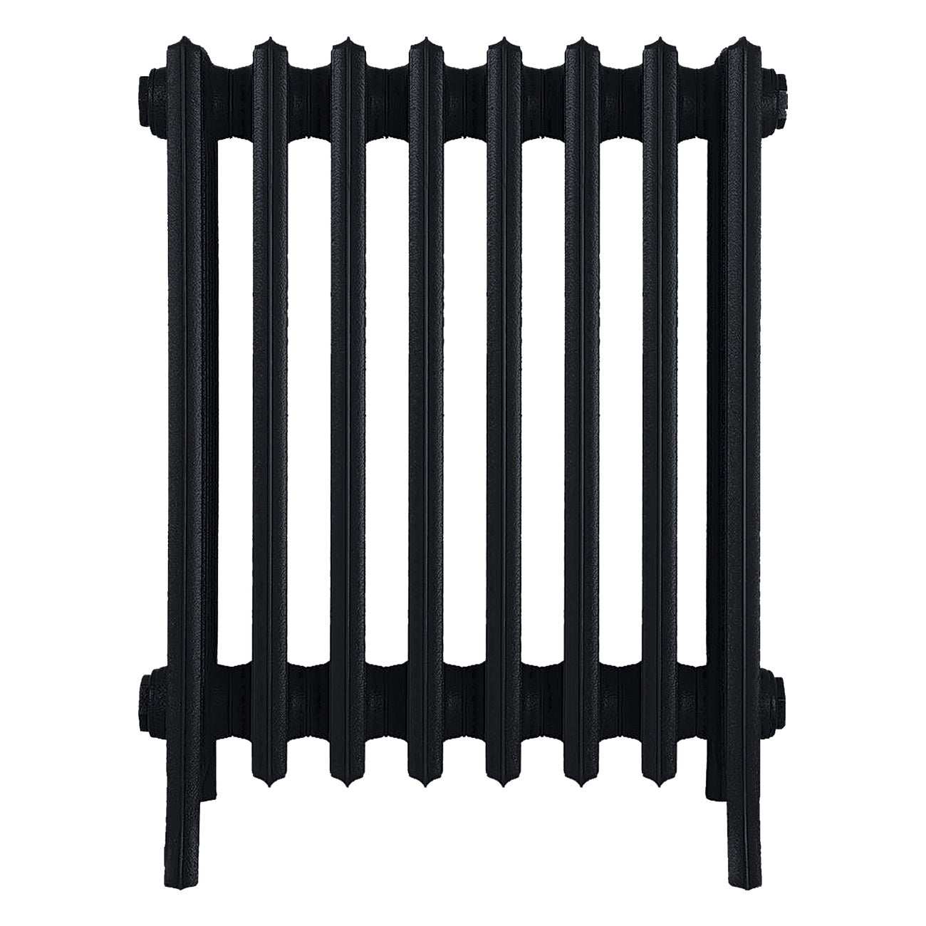 Grace - Matt Black Cast Iron Column Radiator H650mm x W514mm 6 Column - Floor Standing
