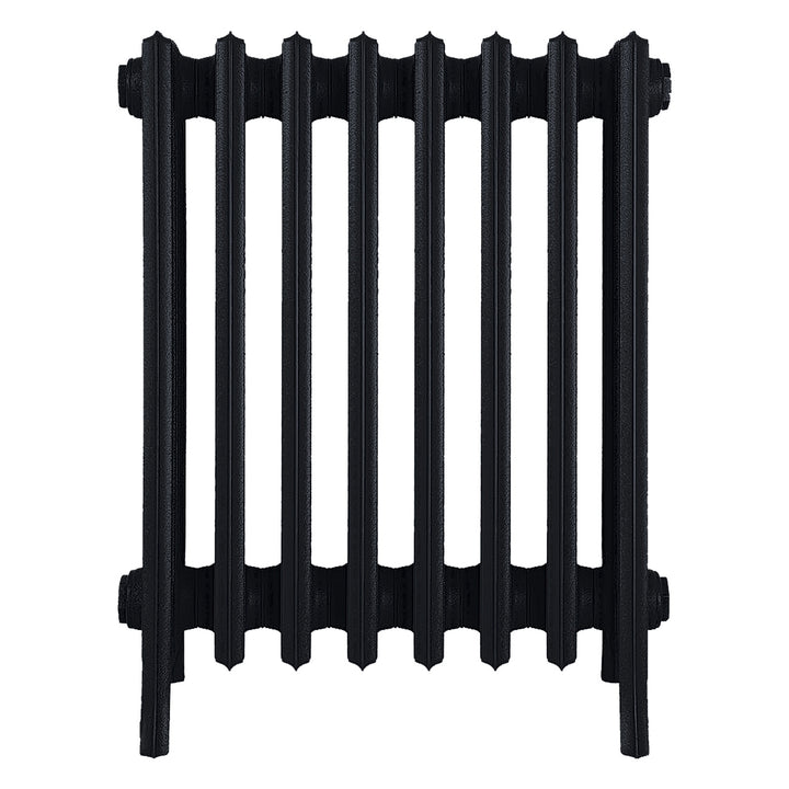 Grace - Matt Black Cast Iron Column Radiator H650mm x W514mm 6 Column - Floor Standing