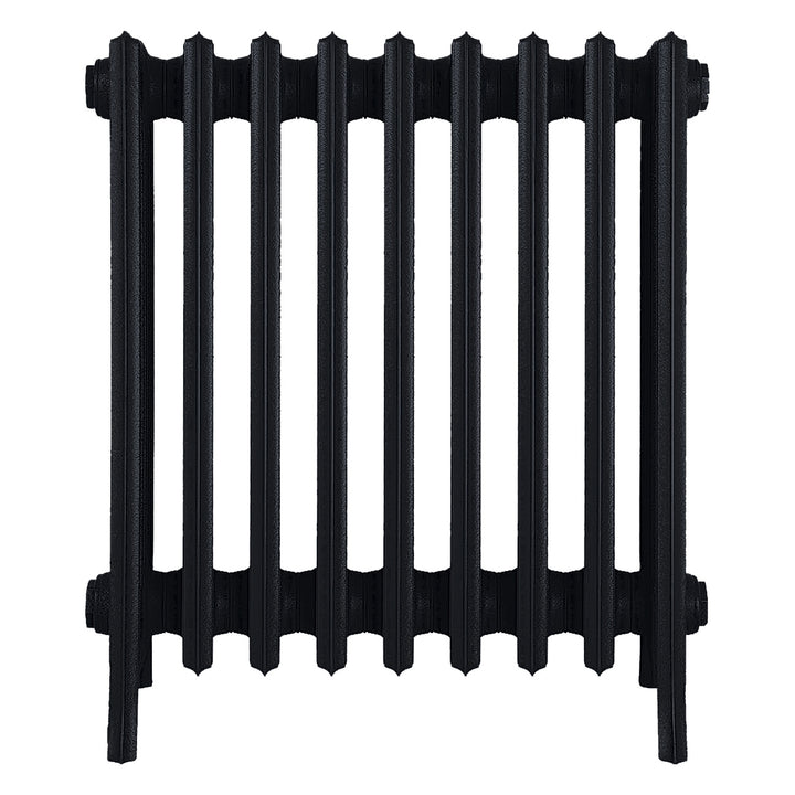 Grace - Matt Black Cast Iron Column Radiator H600mm x W575mm 6 Column - Wall Hung