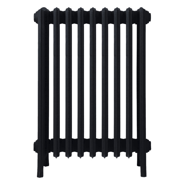 Grace - Matt Black Cast Iron Column Radiator H700mm x W575mm 6 Column - Wall Hung