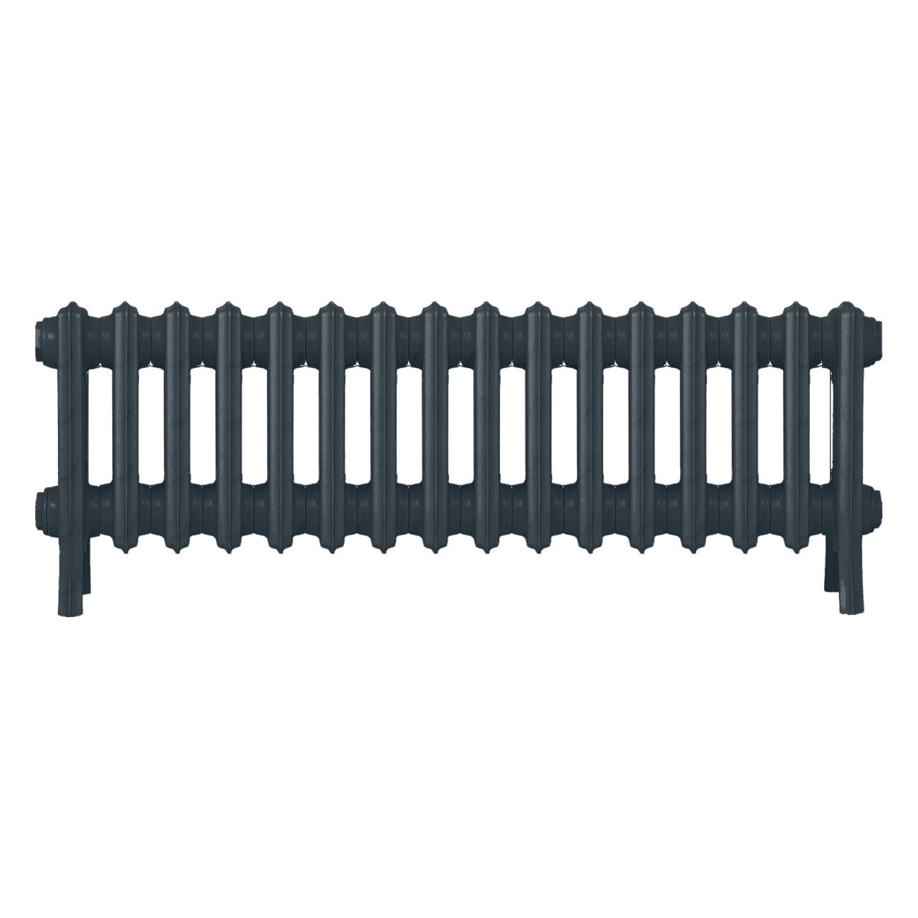 Grace - Midnight Ink Cast Iron Column Radiator H300mm x W998mm 4 Column - Wall Hung