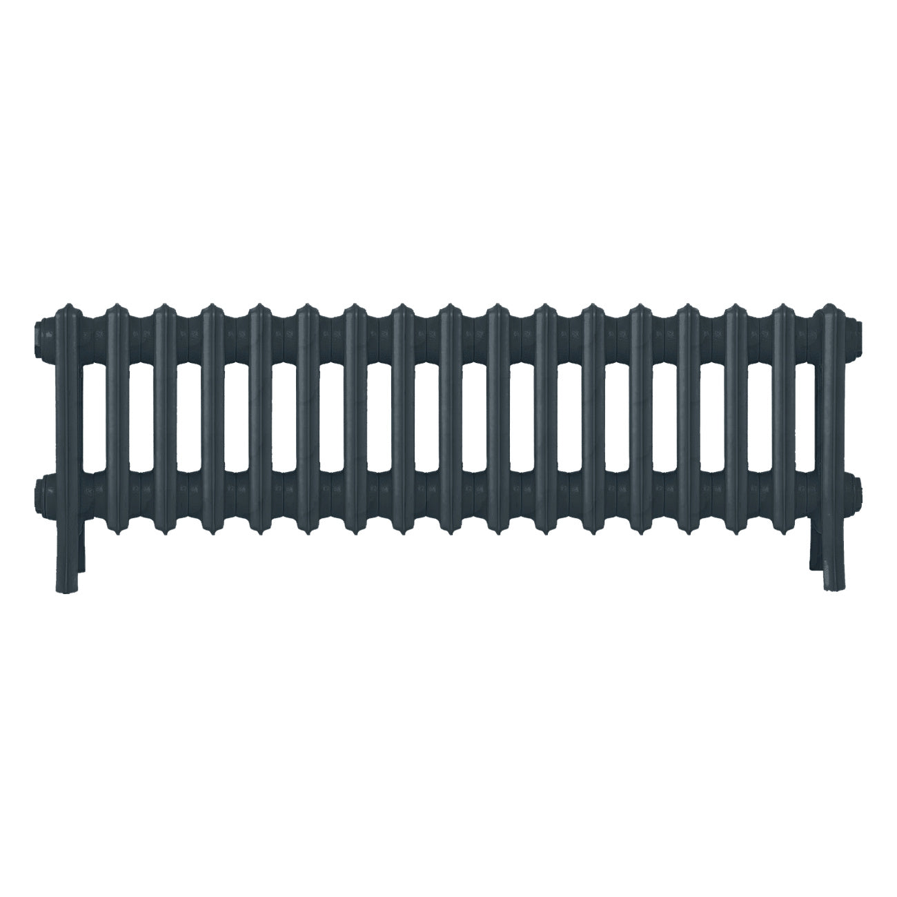Grace - Midnight Ink Cast Iron Column Radiator H350mm x W1059mm 4 Column - Floor Standing