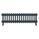 Grace - Midnight Ink Cast Iron Column Radiator H350mm x W1059mm 4 Column - Floor Standing