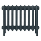 Grace - Midnight Ink Cast Iron Column Radiator H450mm x W575mm 4 Column - Wall Hung