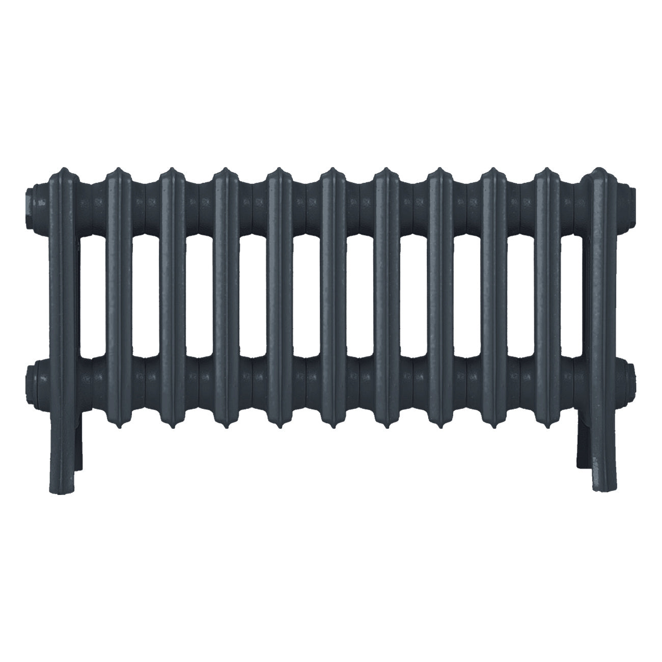 Grace - Pencil Grey Cast Iron Column Radiator H350mm x W696mm 4 Column - Floor Standing