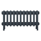 Grace - Pencil Grey Cast Iron Column Radiator H350mm x W696mm 4 Column - Floor Standing