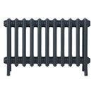 Grace - Pencil Grey Cast Iron Column Radiator H500mm x W696mm 4 Column - Floor Standing