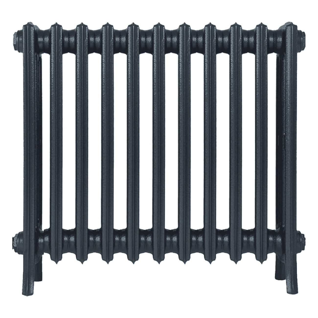 Grace - Pencil Grey Cast Iron Column Radiator H650mm x W696mm 4 Column - Floor Standing