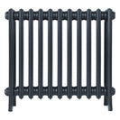 Grace - Pencil Grey Cast Iron Column Radiator H650mm x W696mm 4 Column - Floor Standing