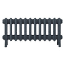 Grace - Pencil Grey Cast Iron Column Radiator H350mm x W756mm 4 Column - Floor Standing
