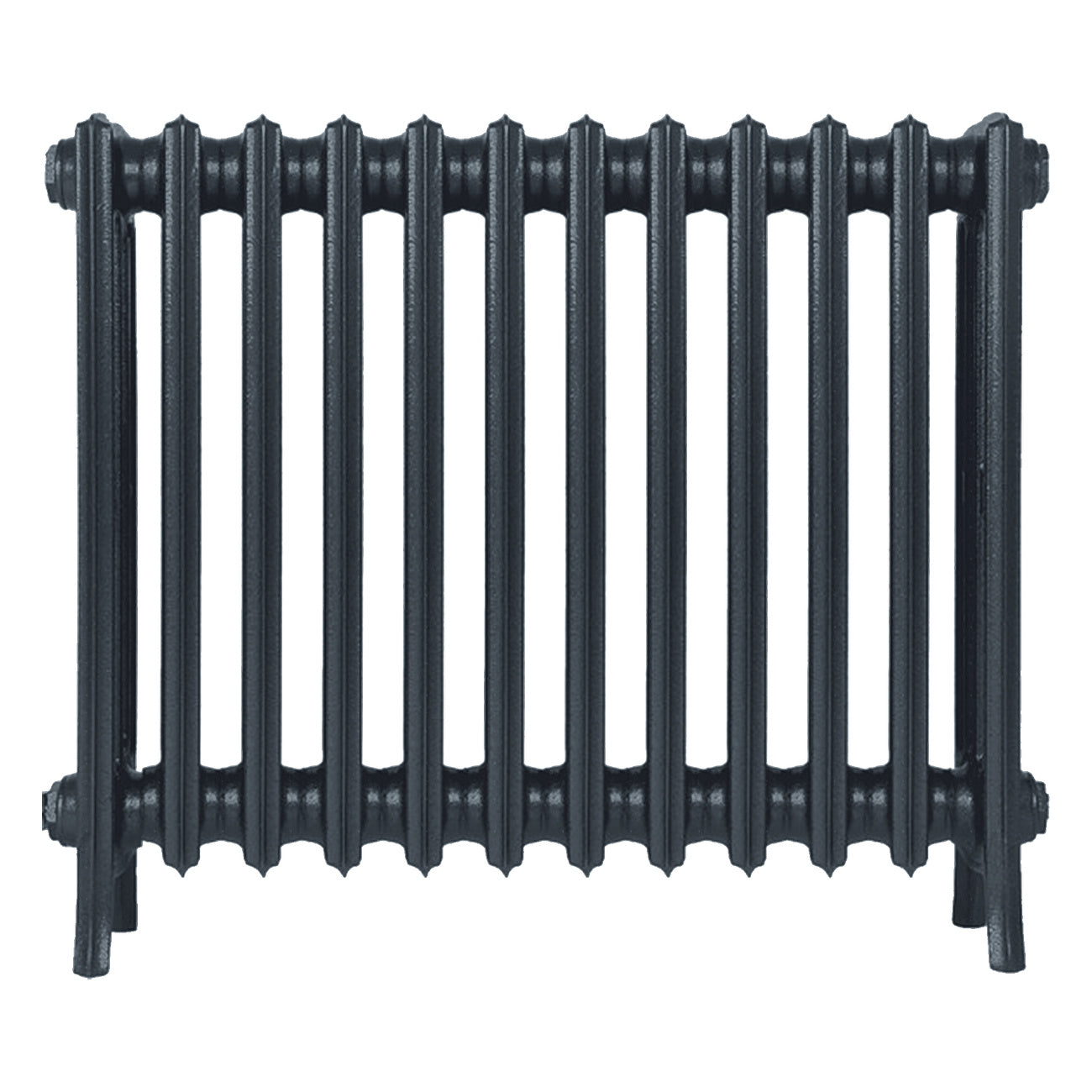 Grace - Pencil Grey Cast Iron Column Radiator H650mm x W756mm 4 Column - Floor Standing