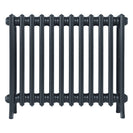 Grace - Pencil Grey Cast Iron Column Radiator H650mm x W756mm 4 Column - Floor Standing
