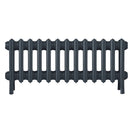 Grace - Pencil Grey Cast Iron Column Radiator H350mm x W817mm 4 Column - Floor Standing