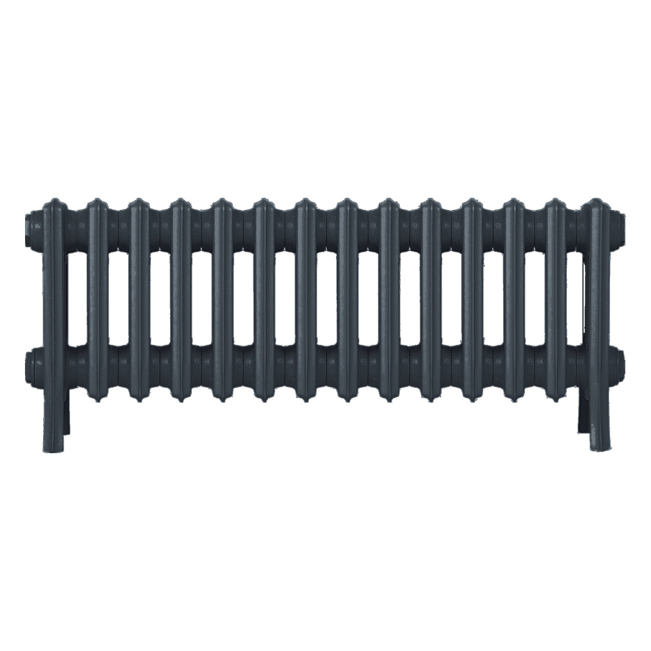Grace - Pencil Grey Cast Iron Column Radiator H350mm x W877mm 4 Column - Floor Standing