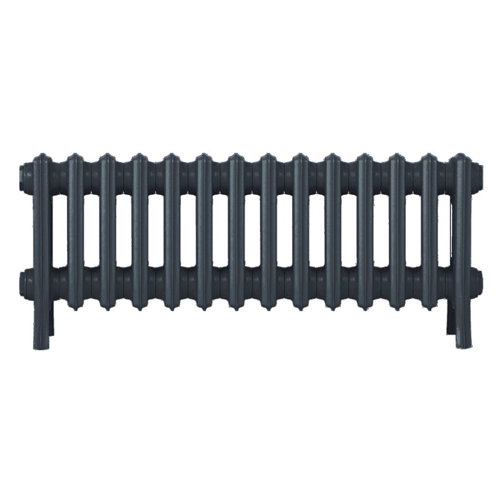 Grace - Pencil Grey Cast Iron Column Radiator H350mm x W877mm 4 Column - Floor Standing