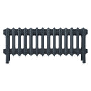 Grace - Pencil Grey Cast Iron Column Radiator H350mm x W877mm 4 Column - Floor Standing