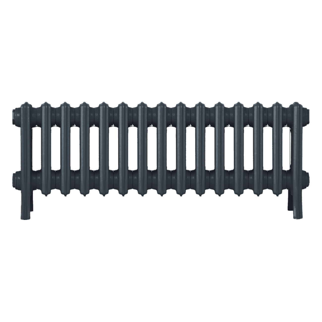 Grace - Pencil Grey Cast Iron Column Radiator H350mm x W938mm 4 Column - Floor Standing
