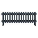 Grace - Pencil Grey Cast Iron Column Radiator H350mm x W938mm 4 Column - Floor Standing