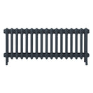 Grace - Pencil Grey Cast Iron Column Radiator H500mm x W1059mm 4 Column - Floor Standing