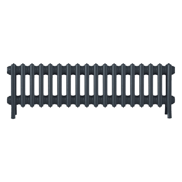 Grace - Pencil Grey Cast Iron Column Radiator H350mm x W1119mm 4 Column - Floor Standing