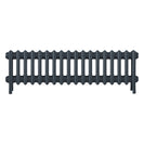 Grace - Pencil Grey Cast Iron Column Radiator H350mm x W1119mm 4 Column - Floor Standing