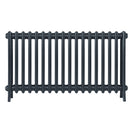 Grace - Pencil Grey Cast Iron Column Radiator H650mm x W1119mm 4 Column - Floor Standing