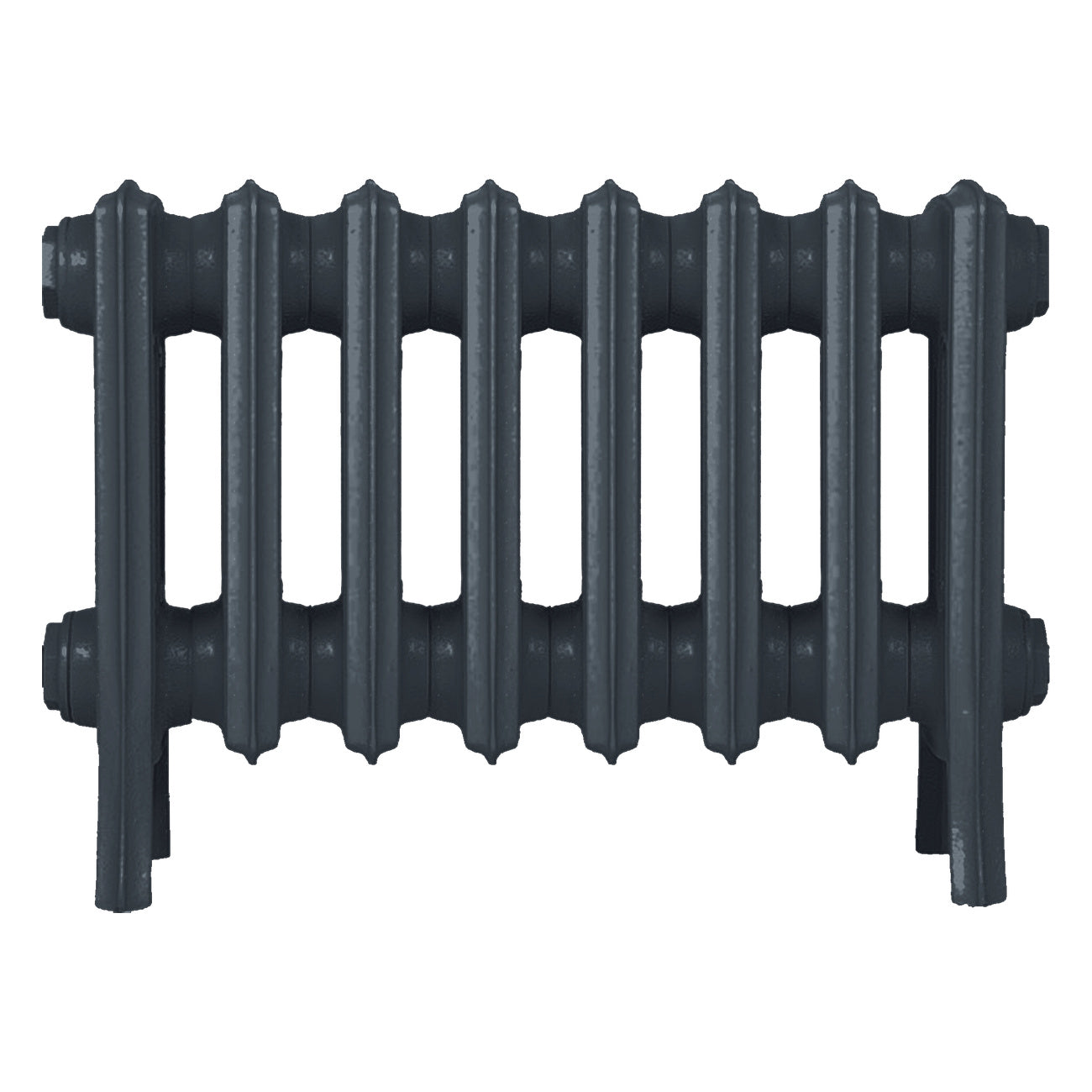 Grace - Pencil Grey Cast Iron Column Radiator H350mm x W514mm 4 Column - Floor Standing