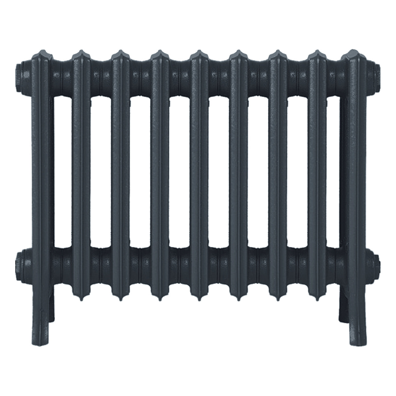 Grace - Pencil Grey Cast Iron Column Radiator H500mm x W575mm 4 Column - Floor Standing