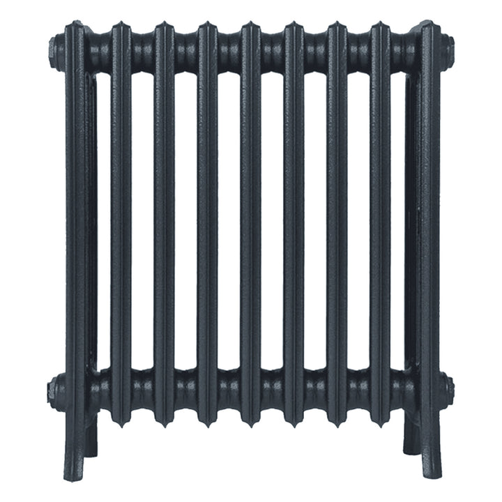 Grace - Pencil Grey Cast Iron Column Radiator H650mm x W575mm 4 Column - Floor Standing