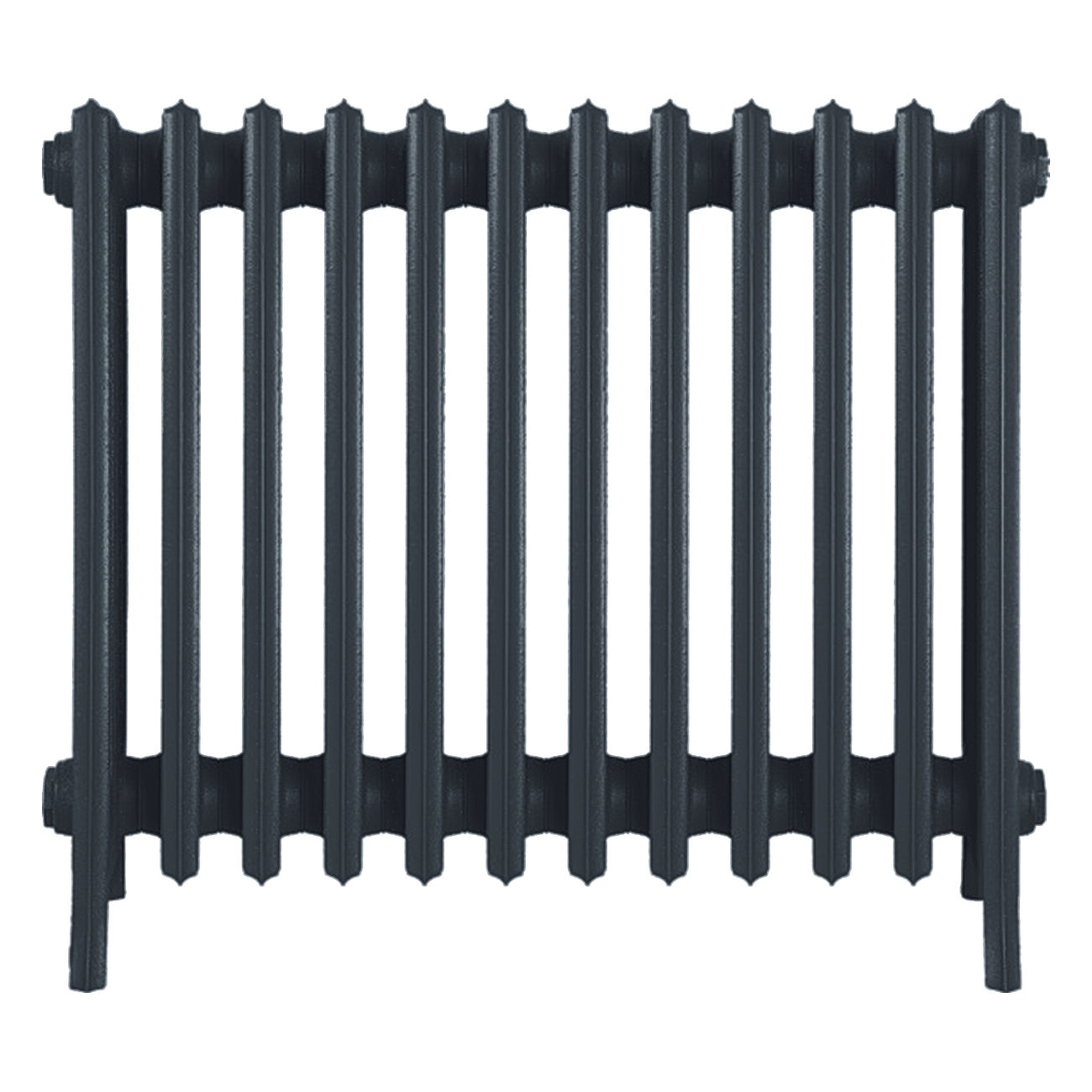 Grace - Pencil Grey Cast Iron Column Radiator H650mm x W756mm 6 Column - Floor Standing