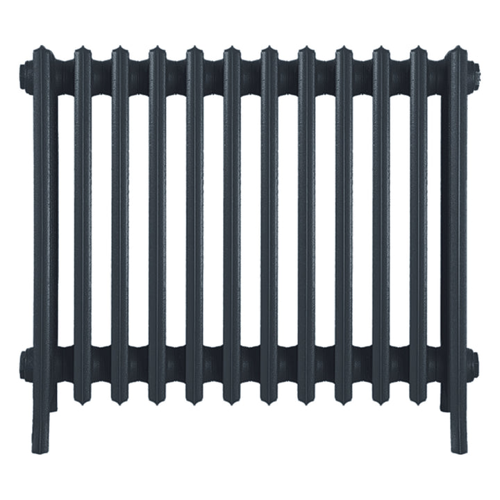 Grace - Pencil Grey Cast Iron Column Radiator H650mm x W756mm 6 Column - Floor Standing