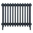 Grace - Pencil Grey Cast Iron Column Radiator H650mm x W756mm 6 Column - Floor Standing