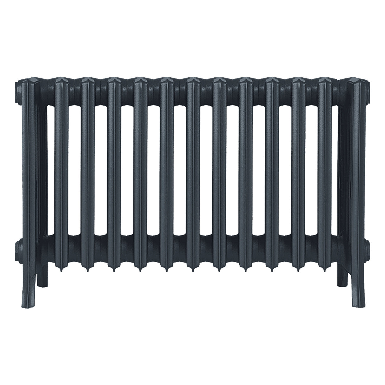Grace - Pencil Grey Cast Iron Column Radiator H500mm x W817mm 6 Column - Floor Standing