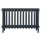 Grace - Pencil Grey Cast Iron Column Radiator H500mm x W817mm 6 Column - Floor Standing
