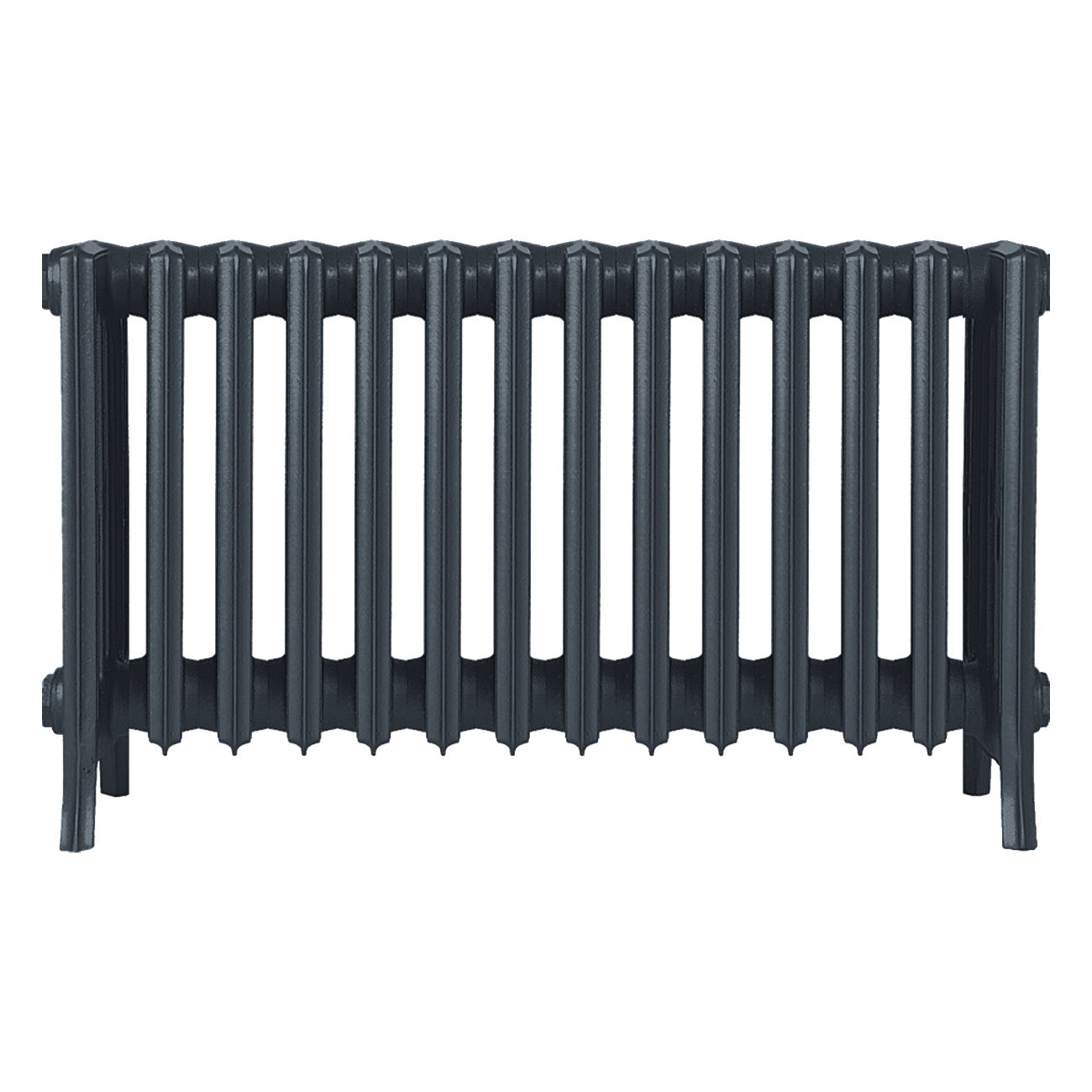 Grace - Pencil Grey Cast Iron Column Radiator H500mm x W877mm 6 Column - Floor Standing