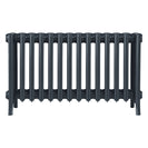 Grace - Pencil Grey Cast Iron Column Radiator H500mm x W877mm 6 Column - Floor Standing