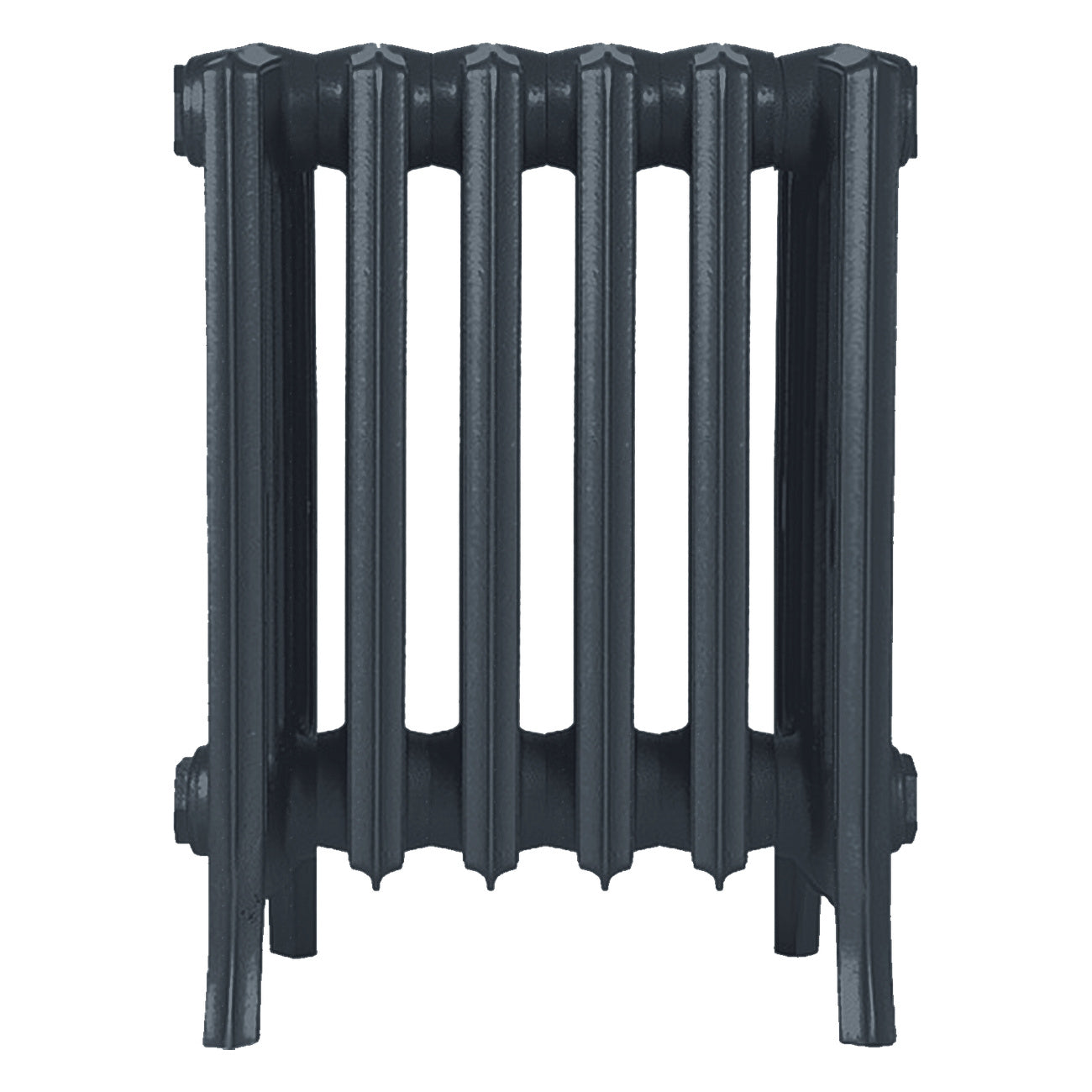 Grace - Pencil Grey Cast Iron Column Radiator H500mm x W393mm 6 Column - Floor Standing