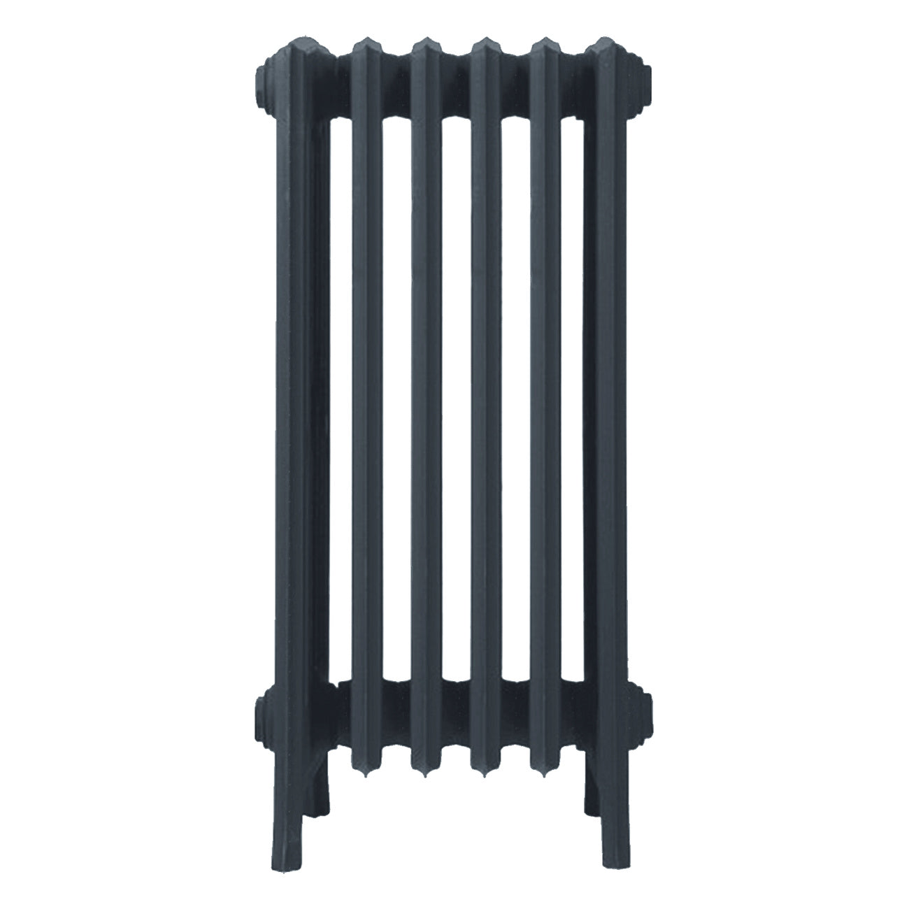 Grace - Pencil Grey Cast Iron Column Radiator H750mm x W393mm 6 Column - Floor Standing