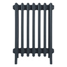 Grace - Pencil Grey Cast Iron Column Radiator H650mm x W454mm 6 Column - Floor Standing