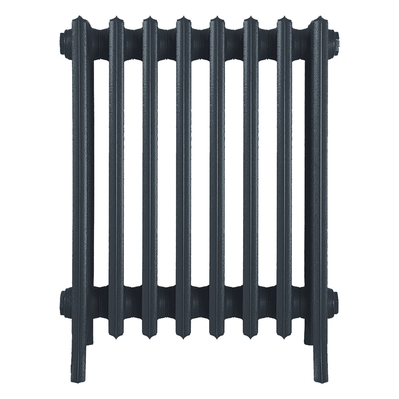 Grace - Pencil Grey Cast Iron Column Radiator H650mm x W514mm 6 Column - Floor Standing
