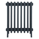 Grace - Pencil Grey Cast Iron Column Radiator H650mm x W514mm 6 Column - Floor Standing