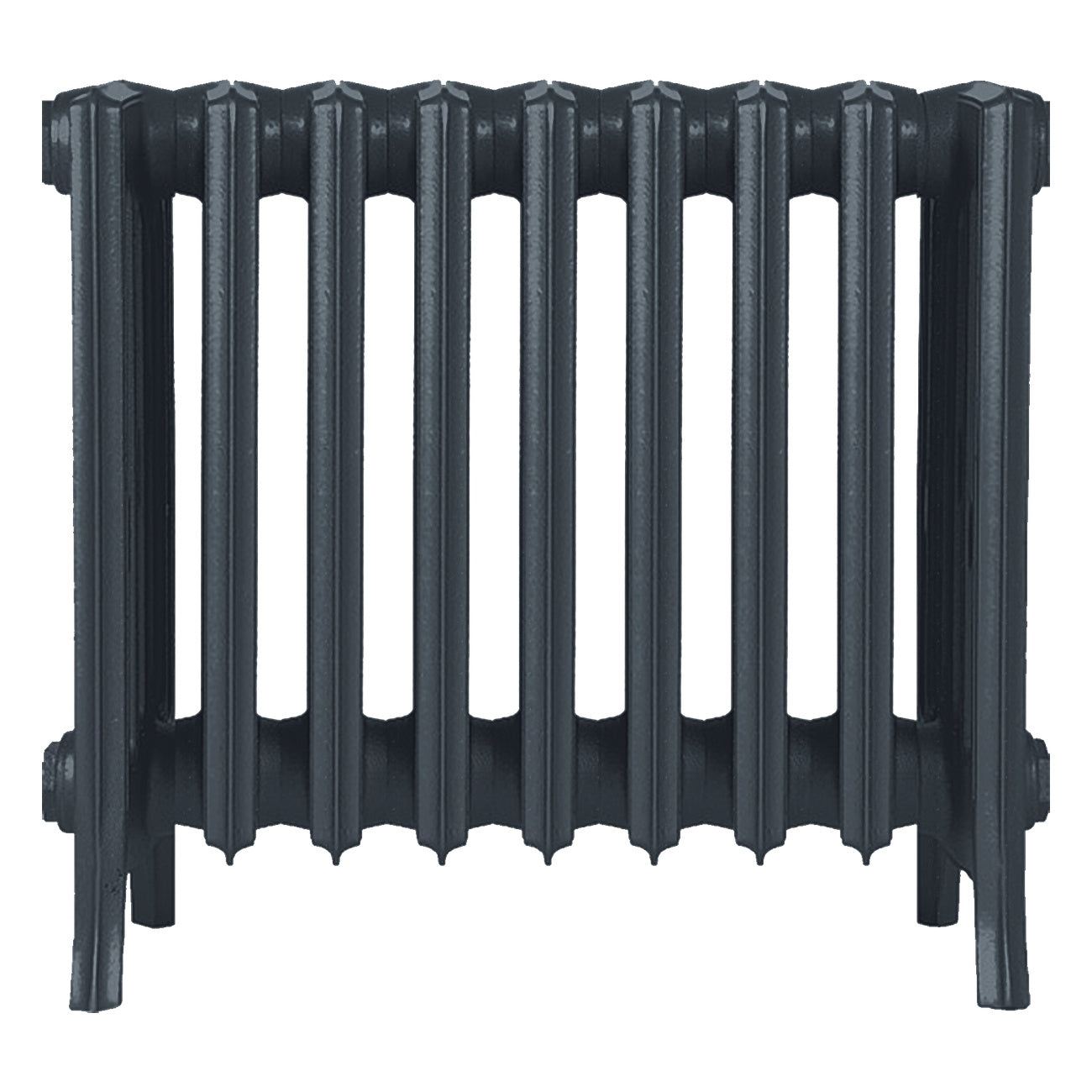 Grace - Pencil Grey Cast Iron Column Radiator H500mm x W575mm 6 Column - Floor Standing