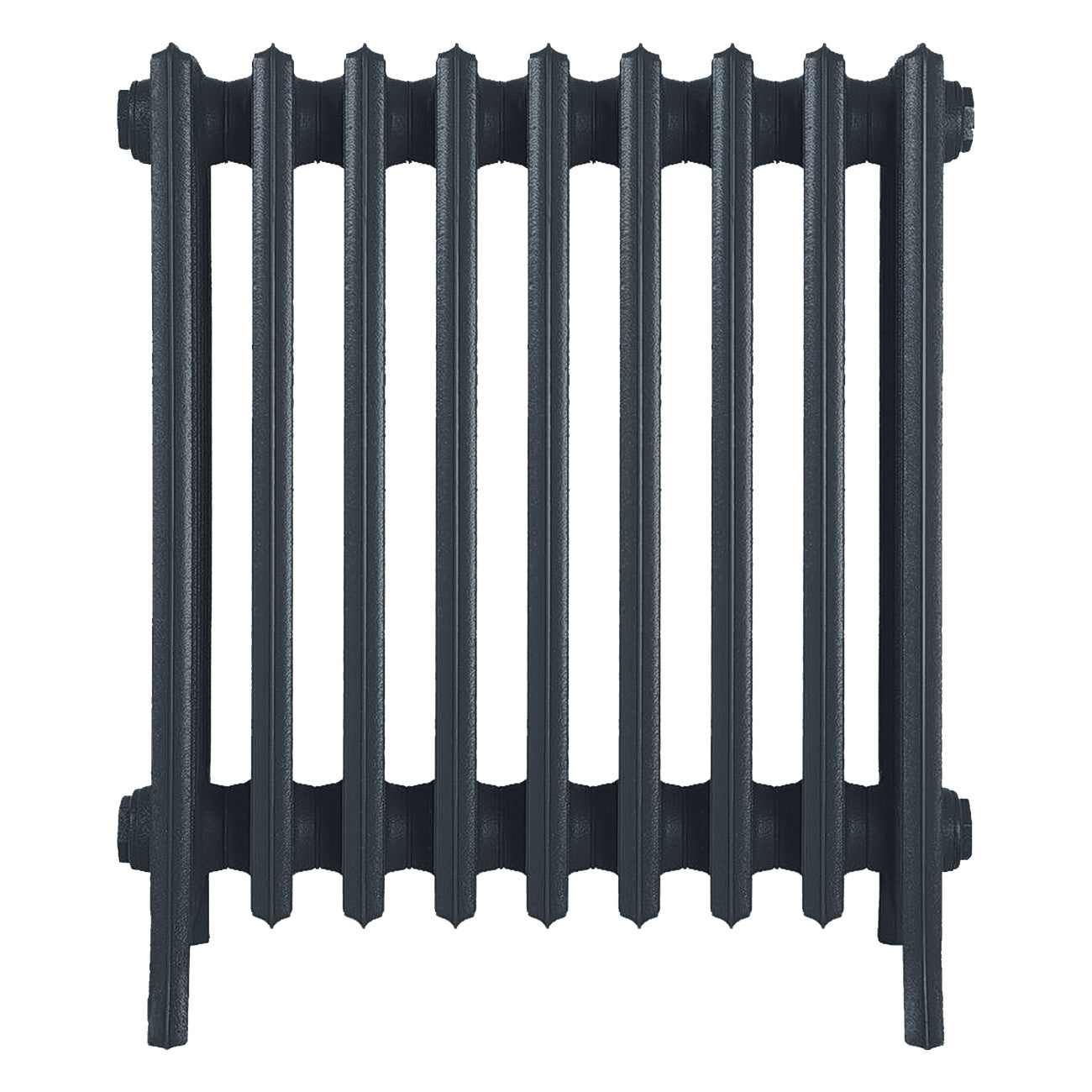 Grace - Pencil Grey Cast Iron Column Radiator H650mm x W575mm 6 Column - Floor Standing