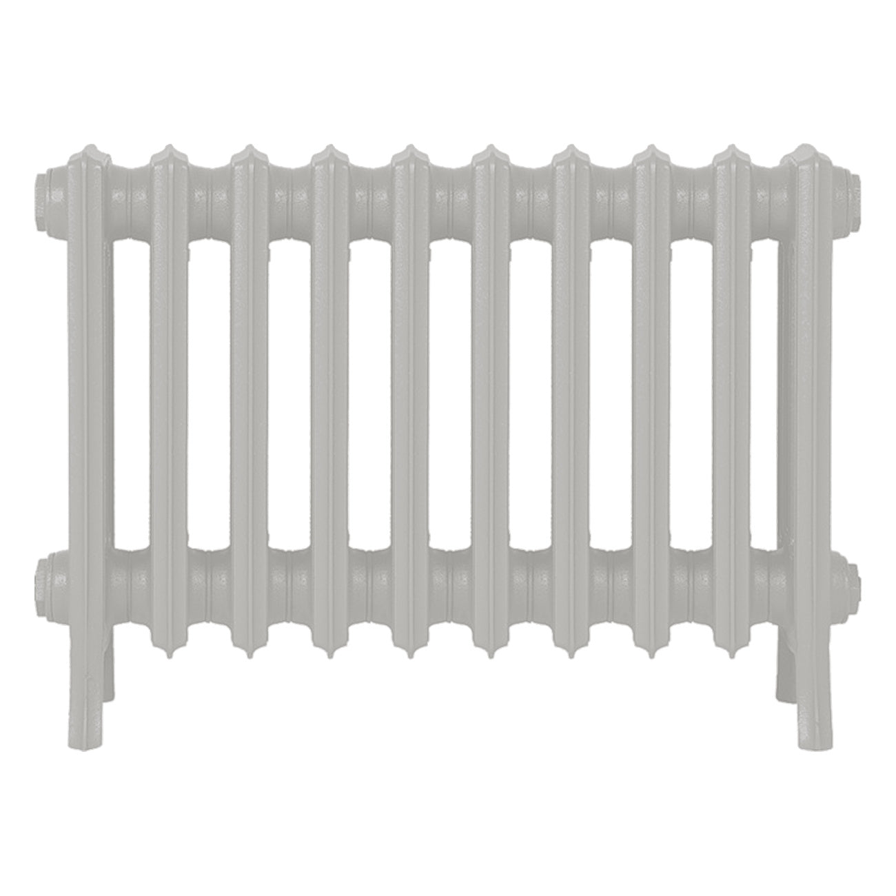 Grace - Pebble Grey Cast Iron Column Radiator H450mm x W635mm 4 Column - Wall Hung