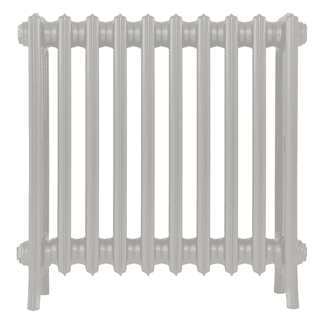 Grace - Pebble Grey Cast Iron Column Radiator H650mm x W635mm 4 Column - Floor Standing