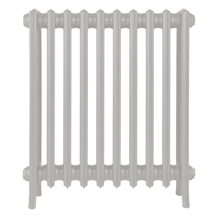 Grace - Pebble Grey Cast Iron Column Radiator H700mm x W635mm 4 Column - Wall Hung