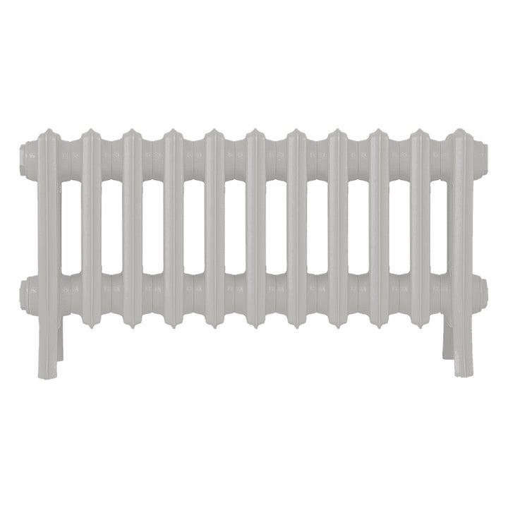 Grace - Pebble Grey Cast Iron Column Radiator H300mm x W696mm 4 Column - Wall Hung